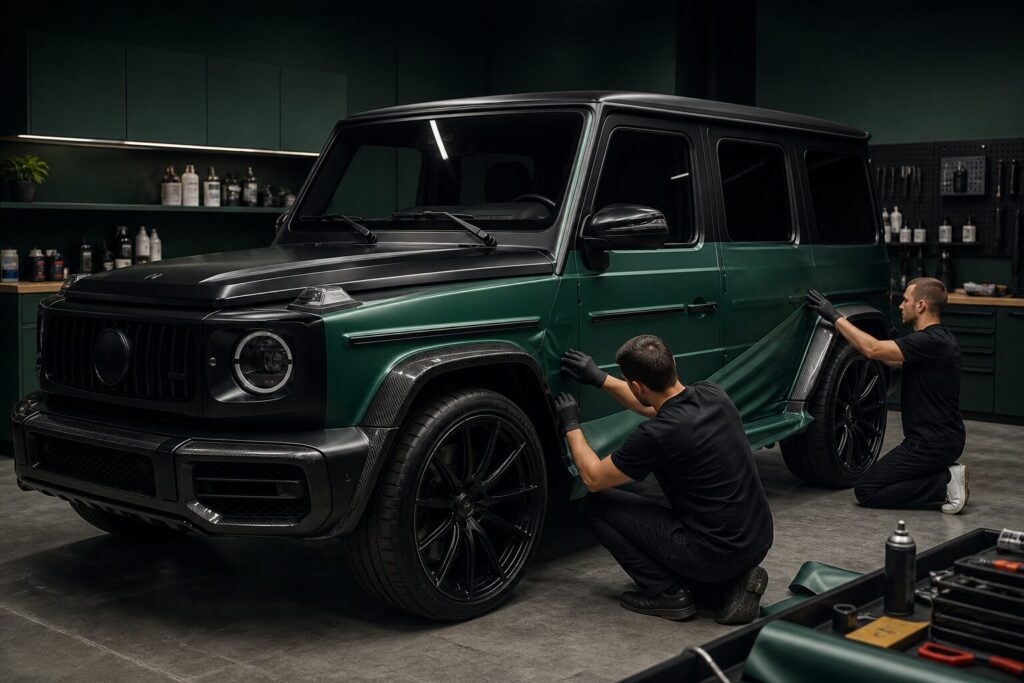 Оклейка и тюнинг Mercedes-Benz G-Class в едином проекте